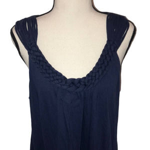 NWT Women’s Merona Blue Knotted Tank Top XL